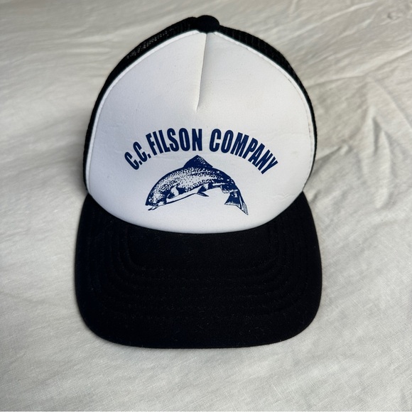 C.C. Filson Company | Black and White Cap - Picture 1 of 4